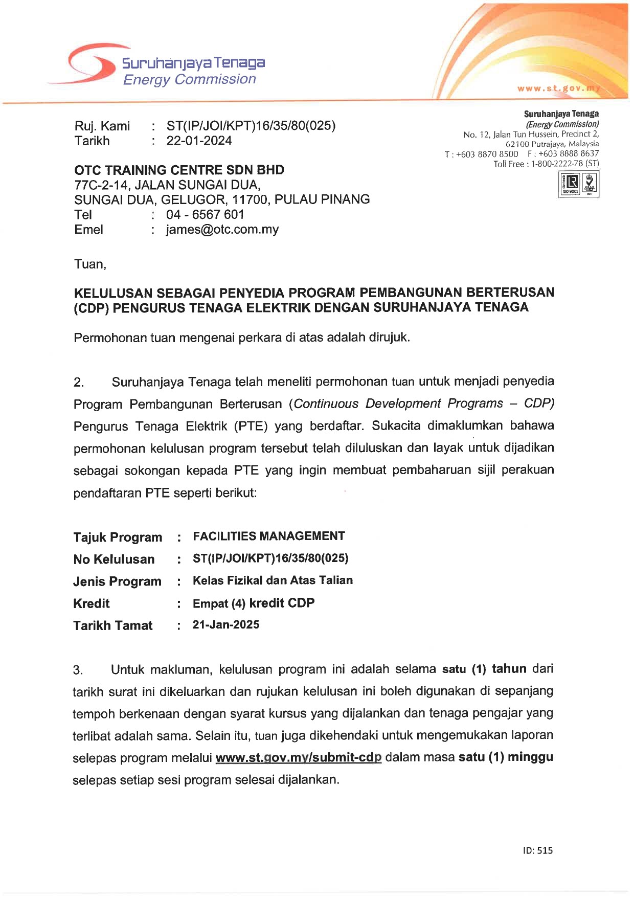 080. (025) OTC TRAINING CENTRE - FACILITIES MANAGEMENT_page-0001