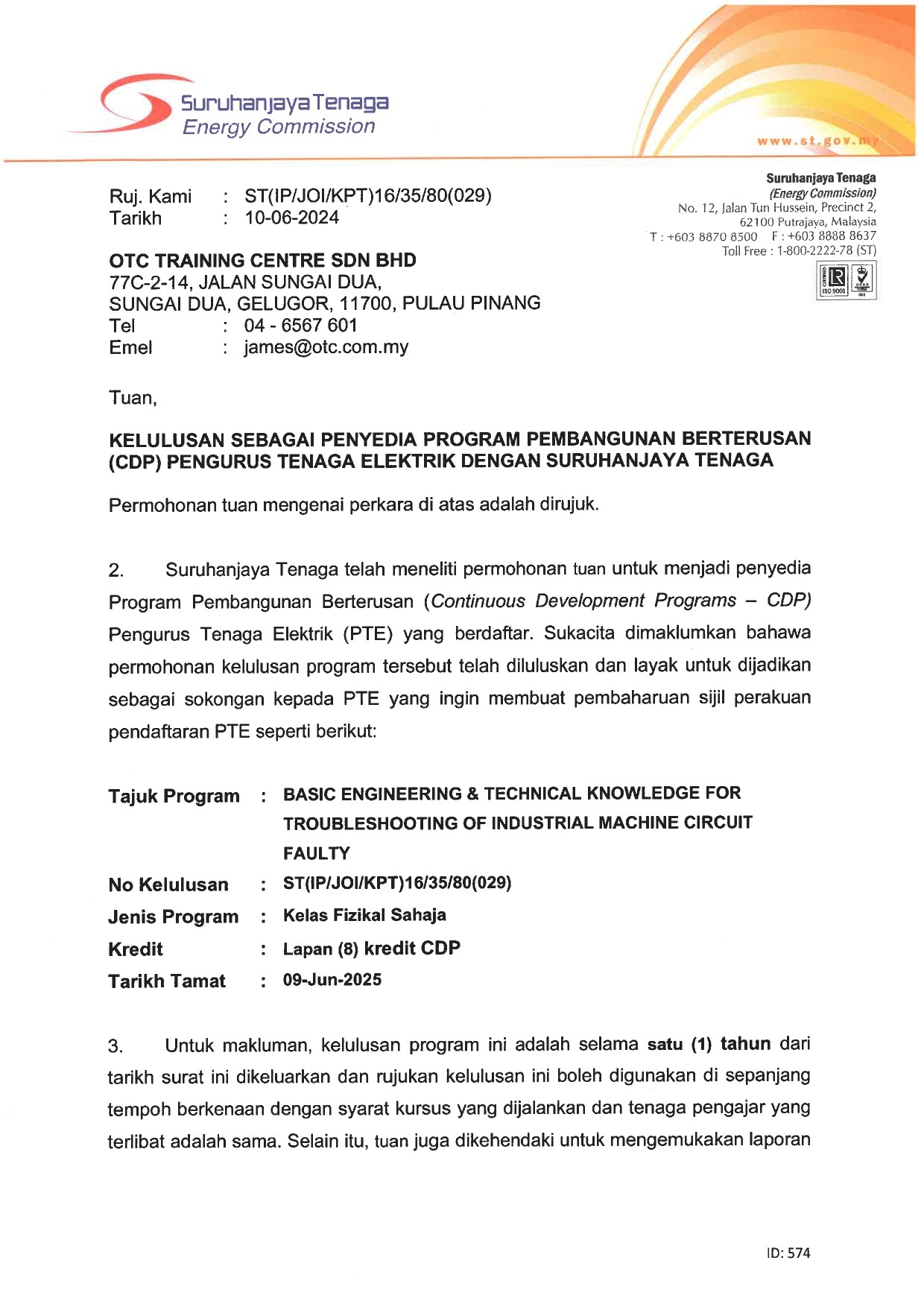 080. (029) OTC TRAINING CENTRE SDN BHD - BASIC ENGINEERING & TECHNICAL KNOWLEDGE ... CIRCUIT FAULTY_page-0001