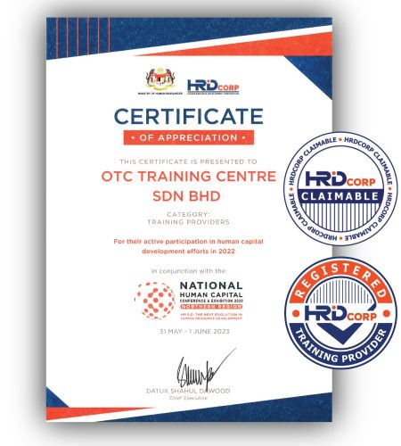 Appreciation Certificate HRD Corp